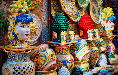 ceramiche caltagirone, taxi pozzallo