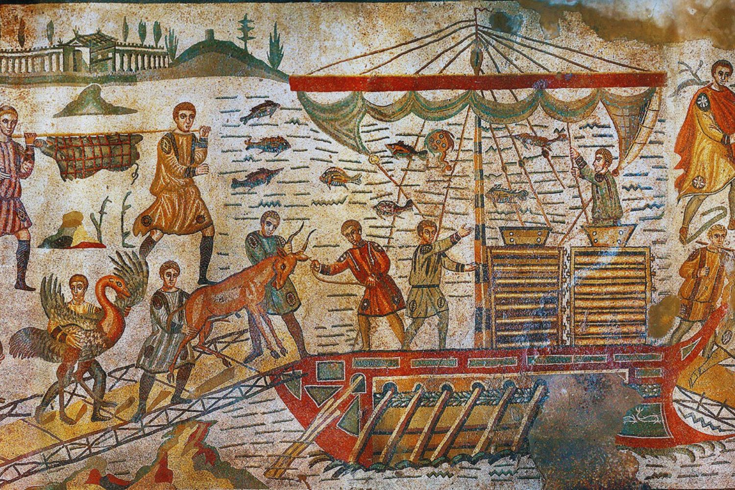 Mosaici villa del casale - taxi pozzallo