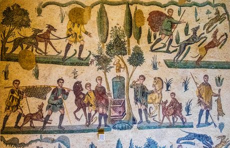 mosaici, villa del casale - taxi pozzallo